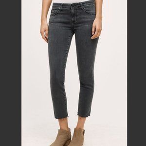 AG Adriano Goldschmied | Grey Distressed Capris